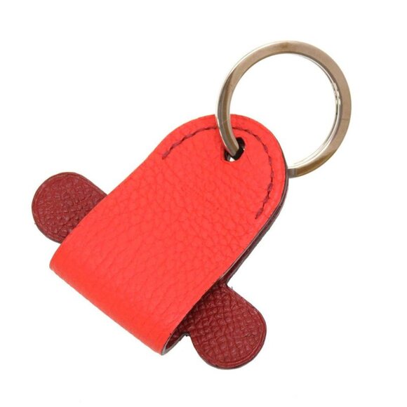 Hermes Petite Ash Leather Orange Brown Key Holder 0046 - Picture 2 of 3